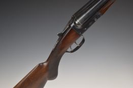 Two 12 bore side by side shotguns BSA ejector serial number 49481 and an unnamed French example,