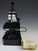 GS microscope with six lens carousel, serial number M 55134