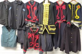Small collection of American Civil War re-enactment uniforms, mostly Union Forces, together with a