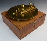 Geoffrey H Bell brass orrery to the James Ferguson mechanical paradox design, diameter 27cm, in