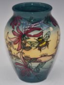 Dennis Chinaworks signed limited edition 6/? baluster vase decorated in the Bumblebee pattern, dated