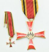 West German Cross of Merit Medal, with miniature