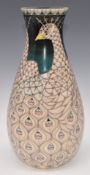Dennis Chinaworks signed Sally Tuffin limited edition 4/40 covered flask vase decorated in the White