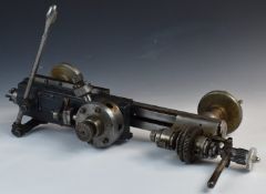 Pultra Webster & Whitcombe style 8mm watchmaker's lathe, with capstan type tailstock, overall length