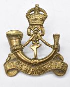 British Army 3rd Battlion King's African Rifles metal cap badge