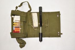 British military vapour detector kit L1A1, with instruction cards