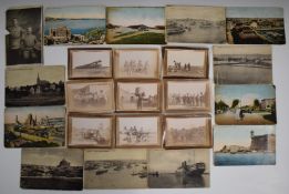 Small collection of photographs relating to the Boer War together with WW1 era postcards, one