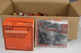 One-hundred 12 bore collector's shotgun cartridges, mainly paper cased including Eley Grand Prix,