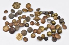 Collection of military buttons including British and Commonwealth Forces, Royal Artillery, General