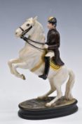 Beswick mounted figure of a Lipizzaner and rider, H26cm