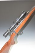 CZ 452-2E ZKM .22 bolt-action rifle with chequered semi-pistol grip, sling mounts, sound