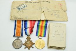 Royal Navy WW1 medal trio comprising 1914/1915 Star, War Medal and Victory Medal named to J8359 C