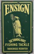 Enamel sign Ensign - The Thinking Man's Fishing Tackle, Redditch, L51 x W31cm