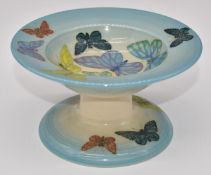Dennis Chinaworks signed edition no 1 butterfly tazza 'Gala Day 2006', diameter 15cm, H8.5cm
