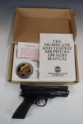 Webley Tempest .177 target air pistol with shaped and chequered grips and adjustable sights, NVSN,