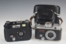 Robot star 35mm camera body, in case, together with a Robot Star 25 camera body