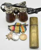 British Army WW1 medal trio comprising 1914/1915 Star, War Medal and Victory Medal named to 531