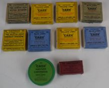 Over 400 captive bolt gun cartridges including Accles & Shelvoke Ltd Cash captive bolt pistols and