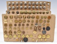 Collection of approximately one hundred and eighty uniform buttons including Royal Air Force,