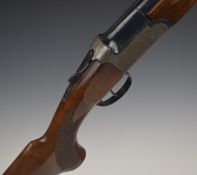 Lincoln 12 bore over and under shotgun with engraved locks, underside, trigger guard, top plate