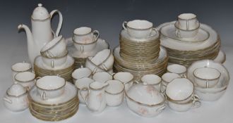 Approximately ninety seven pieces of Noritake dinner and tea ware decorated in the Garden Empress