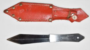 Two German Linder Solingen throwing knives Expert and Back Mamba, largest 21cm long, one in belt