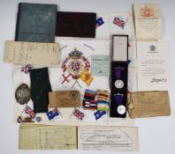 Royal Navy interest service documents and ephemera relating to Cecil Babcock L6737 Officer's