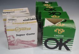 One-hundred-and-forty 12 bore shotgun cartridges Lyalvale Express Super Game and NSI Caccia OK,