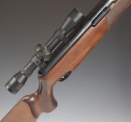 Air Arms TX200 .22 under-lever air rifle with chequered semi-pistol grip, adjustable trigger, raised