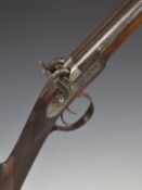 Mapplebeck & Lowe 20 bore side by side percussion hammer action muzzle loading shotgun with engraved