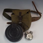 PPSH submachine gun accessory kit with spare magazine, oil bottle and cleaning rod.