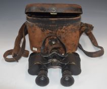 Carl Zeiss Jena Jenoptem DF 6x binoculars in leather case