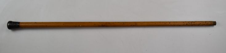 British Army Scots Guards stick/cane attributed to Regimental Sergeant Major E T Cutler, L92cm
