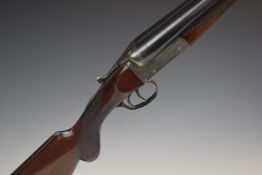 Browning of Bristol 12 bore side by side shotgun with named, engraved locks, trigger guard,