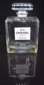 Large point of sale Chanel 'No 5' advertising bottle, H27cm