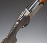 Rottweil 650 12 bore over and under ejector shotgun with engraved locks, underside and fences,