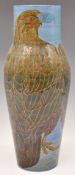 Dennis Chinaworks signed limited edition 4/13 large vase decorated with eagles, H39cm