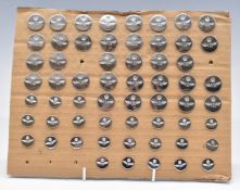 Collection of approximately fifty Royal Air Force Volunteer Reserve metal uniform buttons