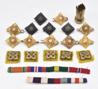 Small collection of officer's rank insignia in metal and cloth etc