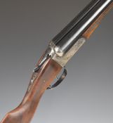 AYA No.3 12 bore side by side shotgun with named and engraved locks, double trigger and 28 inch