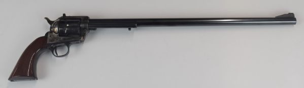 Uberti American Buntline .357 six-shot single-action revolver with wooden grips, adjustable sights