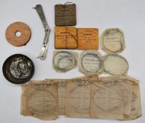 A group of vintage fishing hooks, traces and casts, most by Bombyx and J Peek & Son