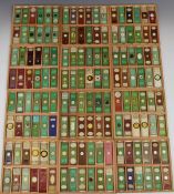 Cabinet of 144 Victorian and later microscope slides, mostly annotated and with preparer's name