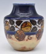 Royal Doulton Art Nouveau vase with impressed monogram for Ethel Beard, H27cm