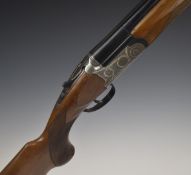 Armitalia 12 bore over and under ejector shotgun with engraved lock, underside, top plate, fences