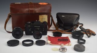 Leicaflex SL2 35mm SLR camera, circa 1974/5, with Summicron 1:2/50 and Schneider-Kreuznach