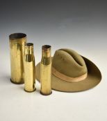 British Military slouch hat by Denhame & Hargrave Ltd, Atherstone, size 7 1/8, dated 1958 together