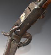 Burnside model 1864 breech loading underlever percussion hammer action carbine rifle with pop-up