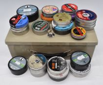 A collection of .177, .22 and .20 air rifle or pistol pellets including Air Arms Diablo Field,