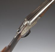 H E Pollard & Co 12 bore sidelock side by side ejector shotgun with named and engraved locks,